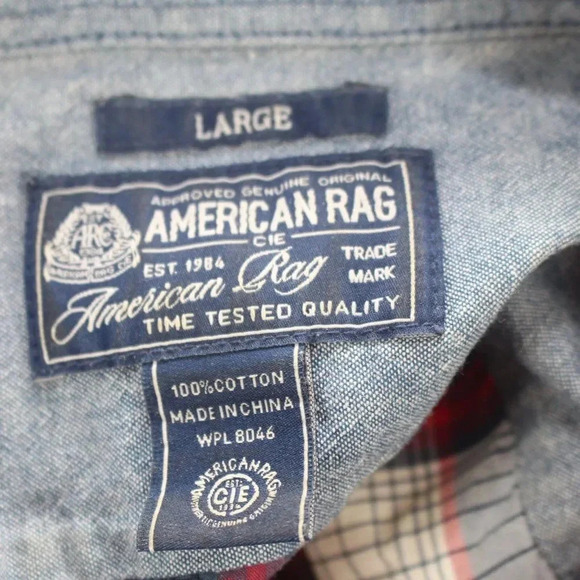 AMERICAN RAG Men's shirt size L - Picture 6 of 6